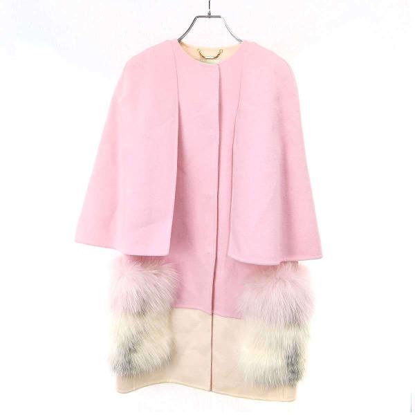 FENDI（フェンディ） 15AW フォックスファー ウールケープコート