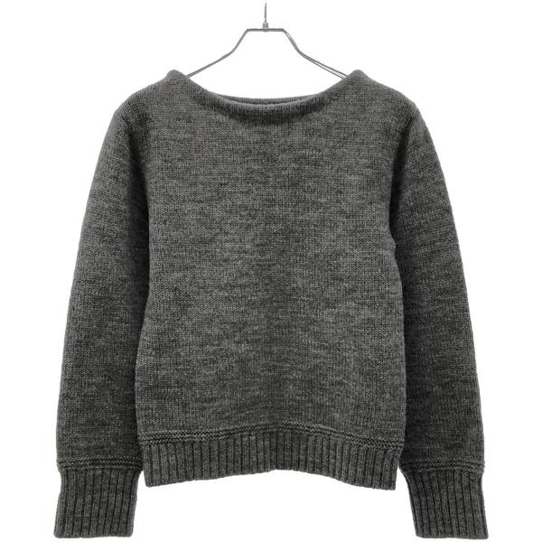 MADISON BLUE マディソンブルー 21AW BOAT NECK PO BRITISH WOOL ボートネックニットセーター MB214-8026 グレー 01 modescape_rc-iturgoy5oskg-kozz