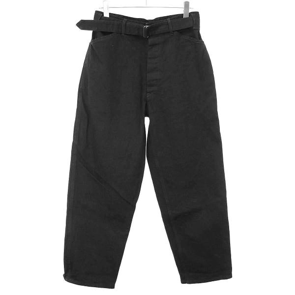 COMOLI コモリ 25AW ブラックデニム ベルテッドパンツ C03-03001
