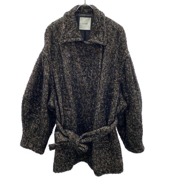 CLANE クラネ MIX LOOP TWEED BOX COAT ミックスループツイード