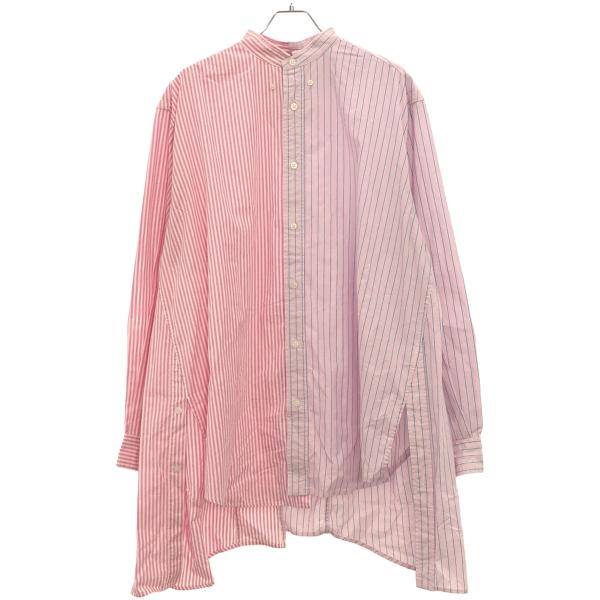 etsinta エシンタ リメイクオーバーストライプシャツ ピンク F