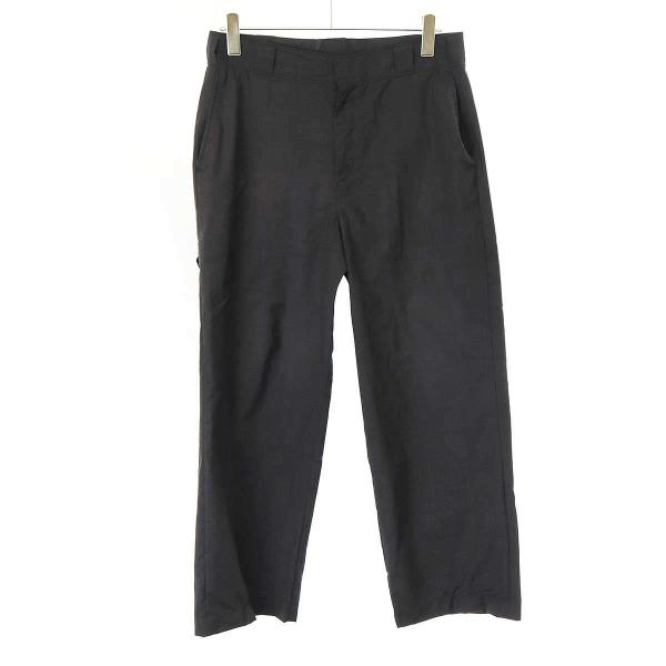 PRADA テーパードスラックス 2023 PRADA プラダ 22SS トライアングルパッチスラックスパンツ
