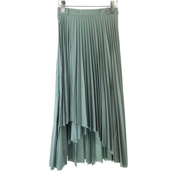 CLANE クラネ WRAP PLEATS SKIRT ラッププリーツスカート サックス 
