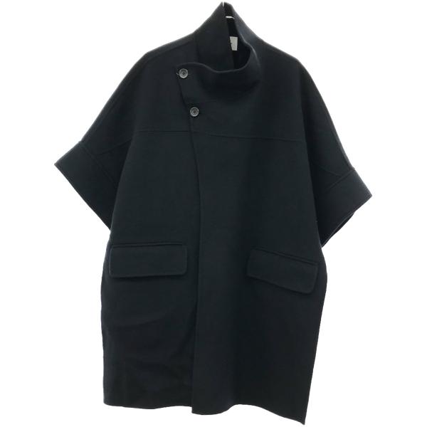 MIESROHE（ミースロエ） 24AW super140 スタンドカラー接結ポンチョ