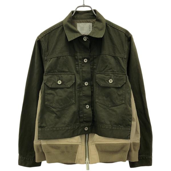 sacai（サカイ） 22SS Denim x Nylon Twill Mix Blouson ナイロン