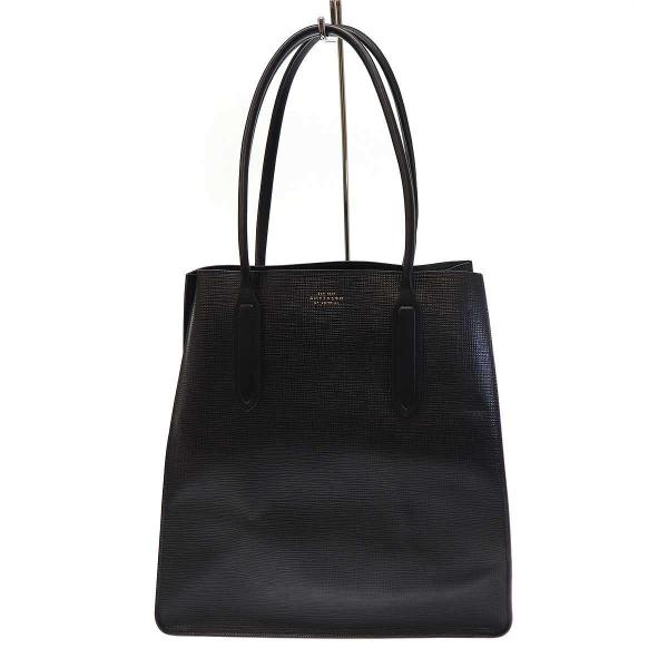 Smythson SMYTHSON スマイソン レザートートバッグ ブラック