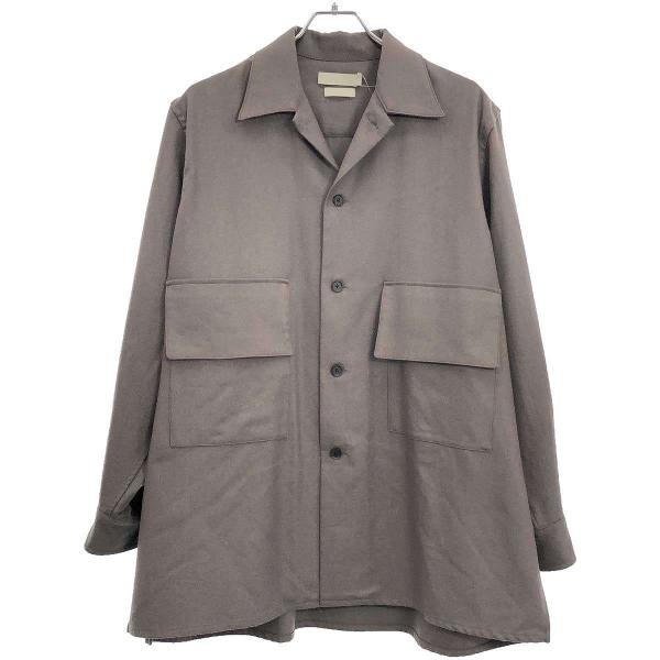 YOKE 半袖シャツ 2 トープ色 '21SS Big Flap Shirt modescape_rc-itx856mc02do-iiho