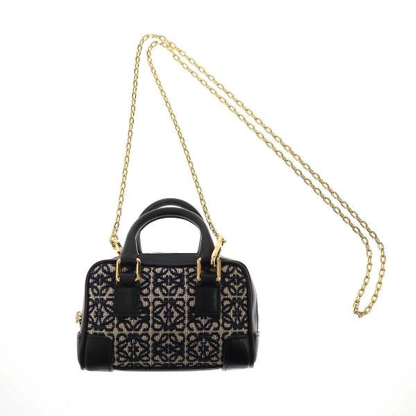 LOEWE ロエベ Amazona Nano Bag アマソナ ナノチェーンショルダーバッグ A039U96X02 ネイビー LOEWE（ロエベ） Amazona Nano Bag アマソナ ナノチェーンショルダー