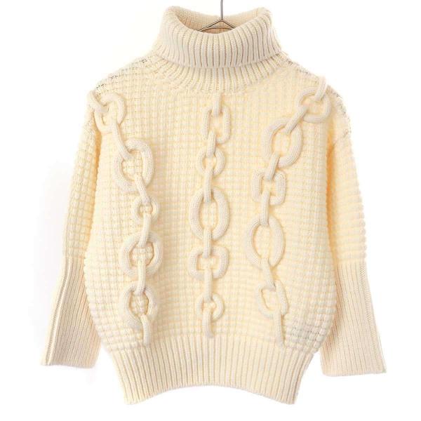 HERMES エルメス 23AW シェーヌダンクル タートルネックニット HERMES エルメス 23AW シェーヌダンクル タートルネックニット