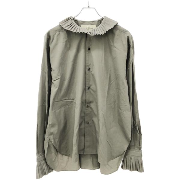 JUN MIKAMI ジュンミカミ　プリーツ襟　ブラウス　シャツ JUN MIKAMI ジュンミカミプリーツ襟ブラウスシャツ