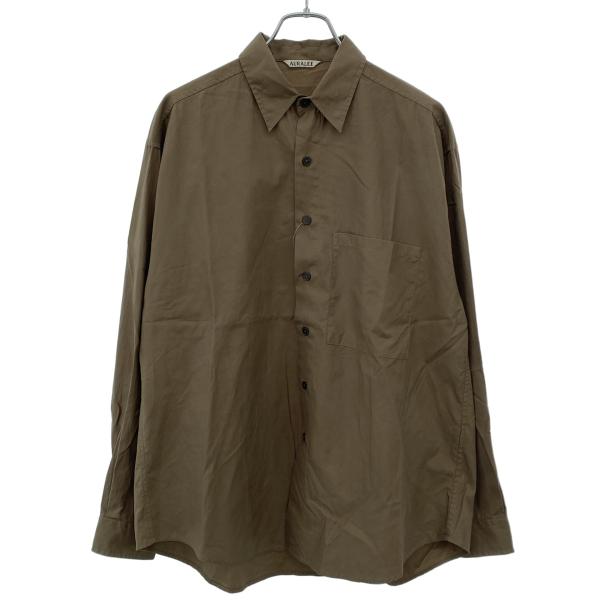 AURALEE（オーラリー） 25W WASHED FINX TWILL BIG SHIRT ウォッシュド
