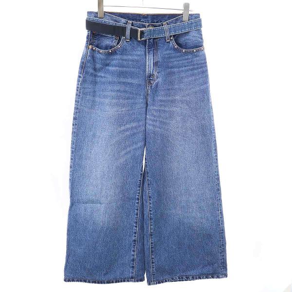 sacai×Levi's サカイ リーバイス 25SS Denim Pants ベルテッドバギー