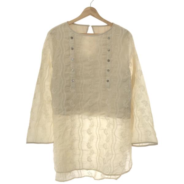 willfully 2WAY レースブラウス WILLFULLY willfully ウィルフリー embroidery layered piping