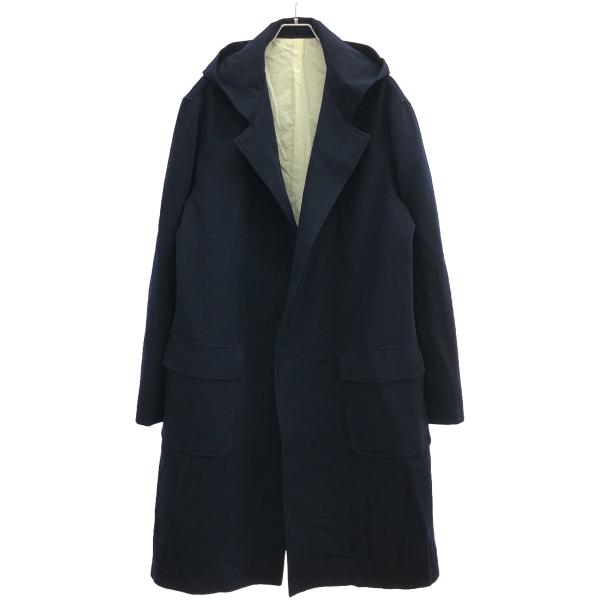 Y's for men ワイズフォーメン ダブルハーフコート Mサイズ ネイビー Y's for men（ワイズフォーメン） ワイズ フォーメン 11SS フーデッド