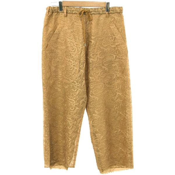 sulvam サルバム 19SS レースジャガードパンツ SJ-P12-800 