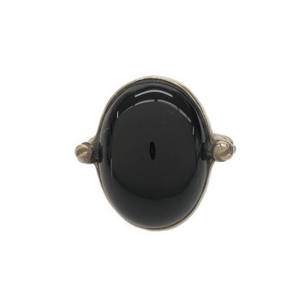 R.ALAGAN ララガン ONYX RING オニキスリング ブラック×シルバー 約9号