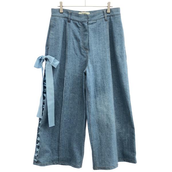 FENDI フェンディ　150 160 デニム　パンツ 中古・古着通販】FENDI (フェンディ) ズッカ柄切替デニムパンツ