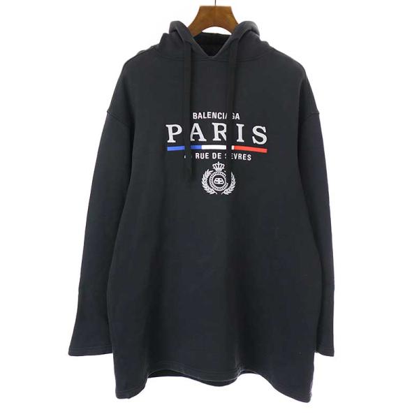 BALENCIAGA バレンシアガ 19AW Paris Flag Oversize Hoodie BALENCIAGA バレンシアガ 19AW Paris Flag Oversize Hoodie