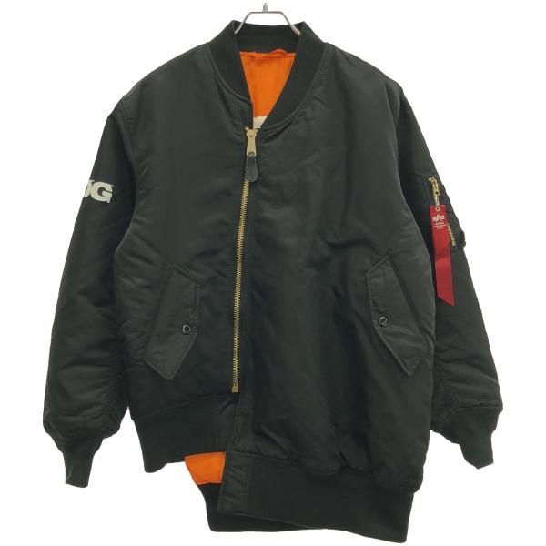 CDG アシンメトリー MA-1 ブラック　フライトジャケット CDG アシンメトリー MA-1 ブラック フライトジャケット COMME