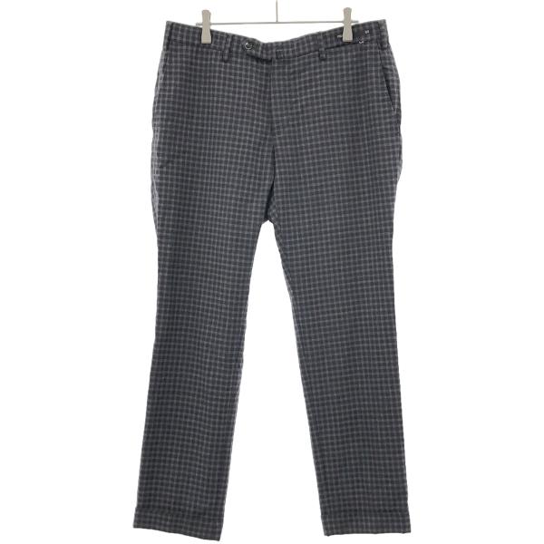 【美品】PT01 EVO FIT テーパード スラックス　super100's PT01 ピーティーゼロウーノ SUPER 100's EVO FIT チェック柄