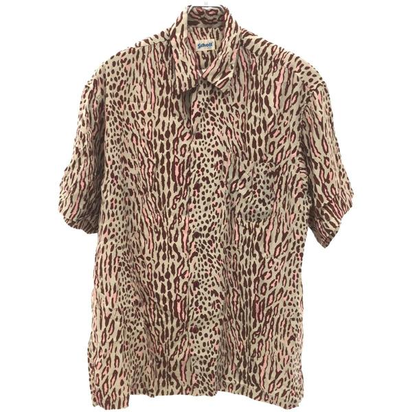 Schott ショット 24SS RAYON SHIRT LEOPARD ショートスリーブ