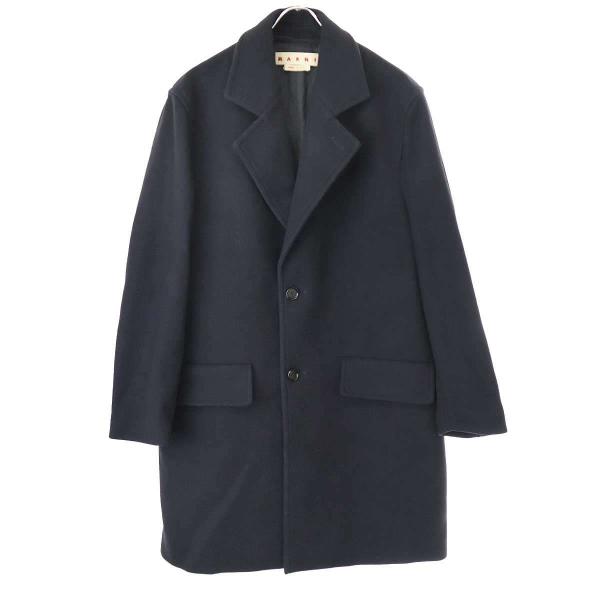 marni マルニ　 チェスターコート　46 ブラック MARNI（マルニ） 22AW ウールメルトンチェスターコート TUMU0019U0