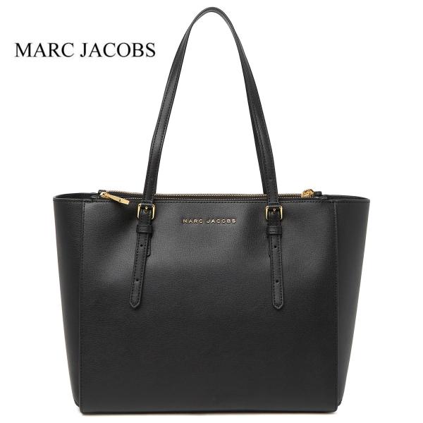 mamaマークジェイコブス　トートバッグ　2way レザー　黒 ☆マークジェイコブス☆ミディアム レザー トートバッグ BLACK