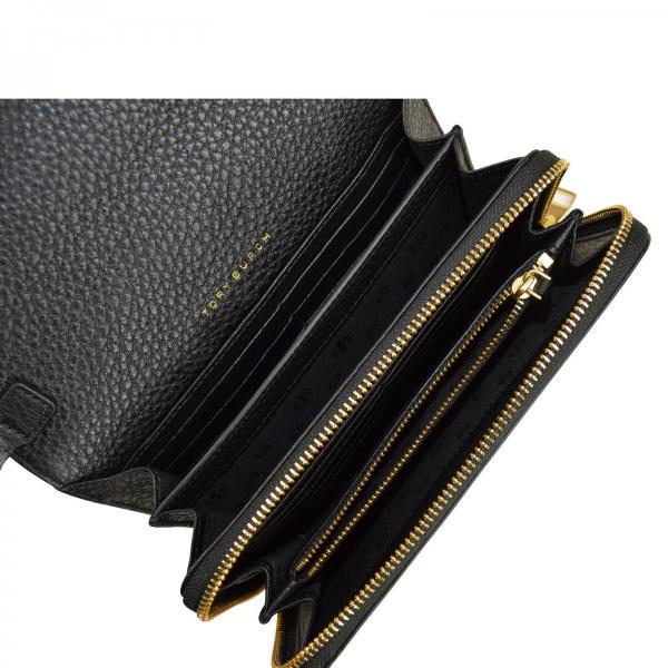 ブラック系【通販 人気】 新品 トリーバーチ ショルダー ウォレット