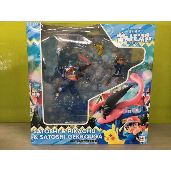 G.E.M.シリーズ ポケットモンスター サトシ&amp;ピカチュウ&amp;サトシゲッコウガ 約170mm PVC製 フィギュア 使用感有り