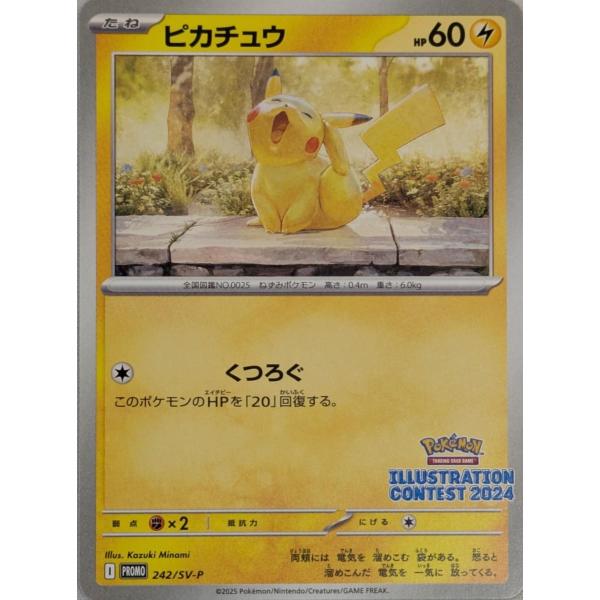 ピカチュウ [イラストレーションコンテスト2024] 242/SV-P 傷有り