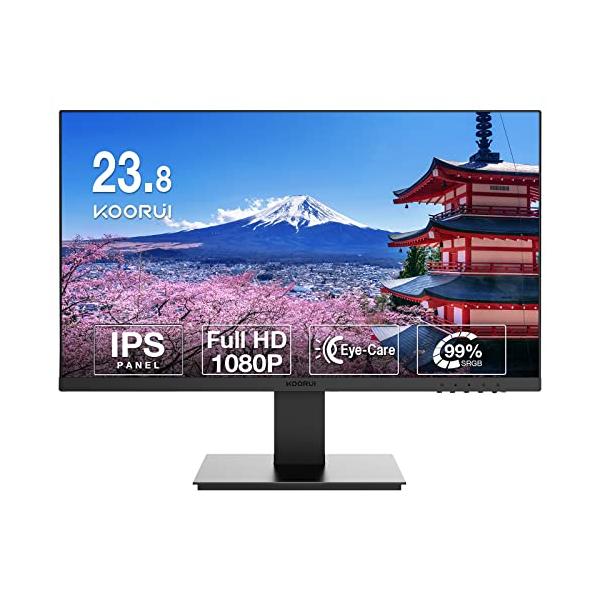 シンプルでおしゃれ KOORUI モニター 24インチ (27インチ VA 144HZ