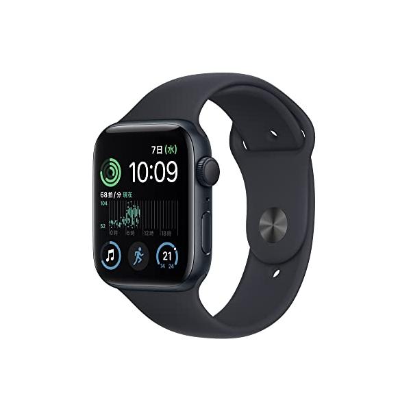 Apple Watch SE(第2世代) GPSモデル、 44mmケース ミッドナイト