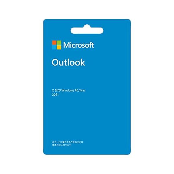 Microsoft Outlook 2021(最新 永続版)|カード版|Windows11、10/mac対応|PC2台