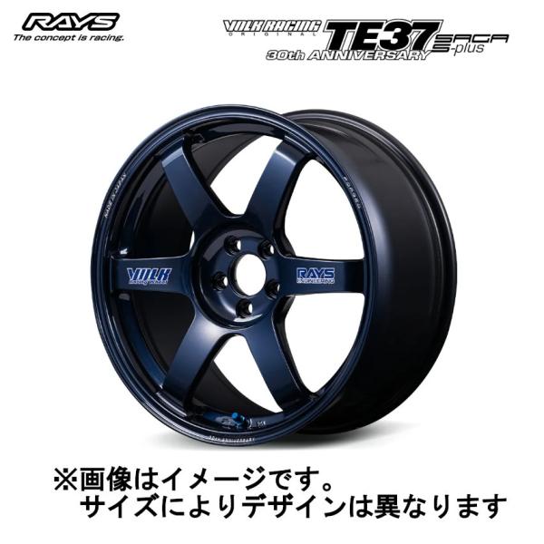 レイズ ボルクレーシング TE37 SAGA  サーガ Sプラス 30TH STICKER Ver. 5/114.3 18x9.5J +38 マグブルー (BL) 02368953895BL