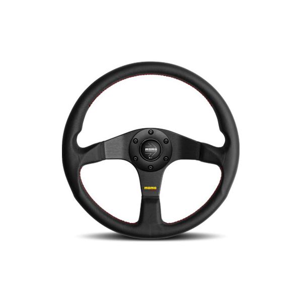 【正規品】モモ MOMO ステアリング TUNER チューナー ブラックスポーク 350mm 35φ ブラックレザー T-14