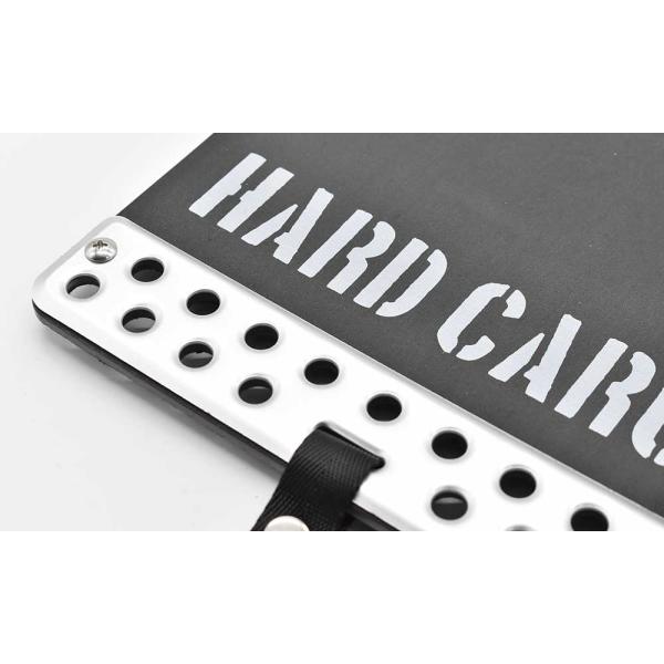 HARD CARGO ハードカーゴ マッドフラップ スズキ キャリイ標準ボディ、スーパーキャリイ DA63T、DA16T ブラック×シルバーアルマイト×グレーロゴ