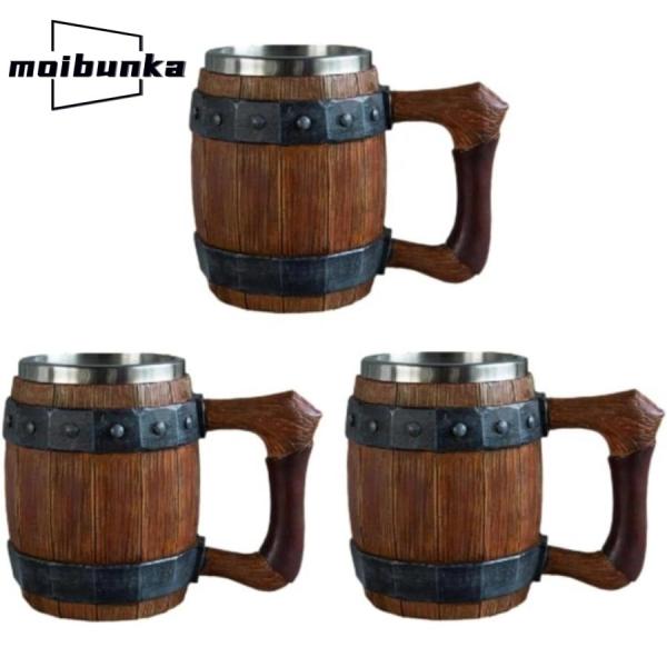 ??【抜群の安定性】：タンカードマグは比類のない安定性を誇り、変形することなく形状を維持し、抜群の安定性を誇ります。洗練された洗練されたデザインが、あなたの飲酒体験を新たな高みに引き上げます。??【錆びにくい】: ステンレススチール製の高品...