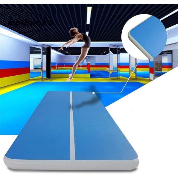 エアートラック 体操 エアトマット タンブリングマット 2/2/4/5M長さ 1m/2m幅広 20cm厚い 体操トレーニングマット インフレータブル エクササイズマット 厚手 エアートラック 体操 エアトマット タンブリングマット 2/3/4/5/6M長さ