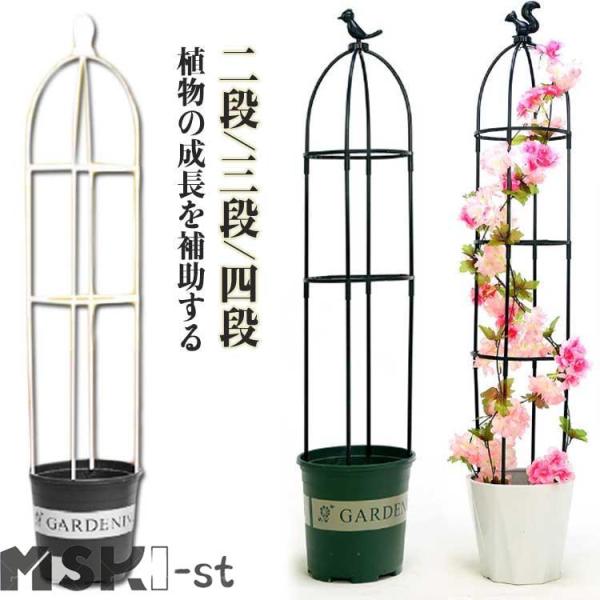 支柱 トレリス 簡易組立式 トレリス 金属製 バラ つる性植物 つる花 オベリスク ガーデン 花 花支え 高さ調節可能 園芸用品 バラ用 薔薇 庭 ガ