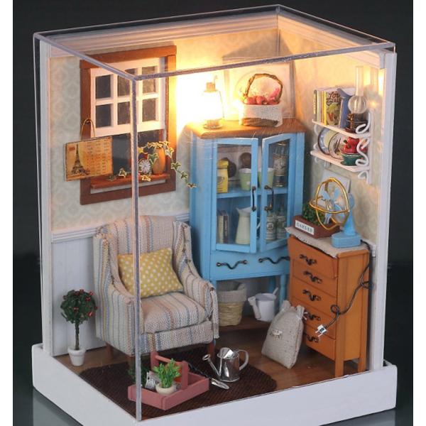ドールハウス ミニチュア 手作りキット セットおしゃれな部屋