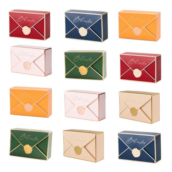 ラッピング プレゼントボックス 12枚セット | 封筒 手紙 シーリング