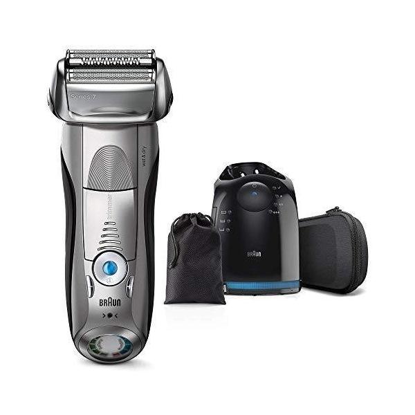 Braun Series 7 7899cc メンズ電気シェーバー ブラウン シリーズ7 メンズ 電気シェーバー 7899cc-P シルバー 4カット