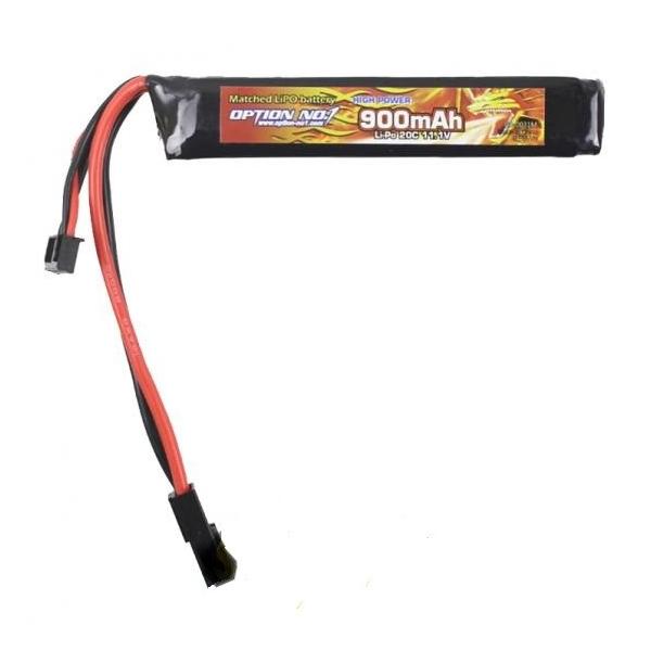 OPTION NO.1�EHIGH POWER Li-Po 11.1V 900mAh �o�b�t�@�[�`���[�u���[�~�j�^�C�v �}�b�`�h�^�C�v
