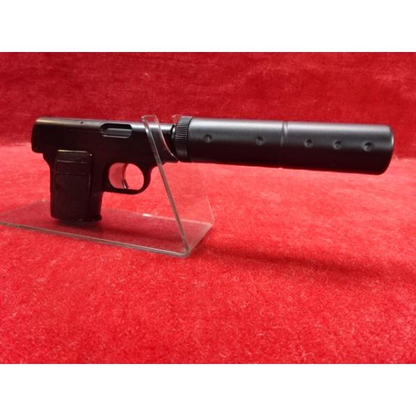 HFC フィクスドガスガン COLT 25オート BK/SVカラー サイレンサー付き