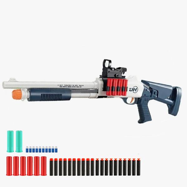 M1014タイプ カート式 スポンジショットガン White/Blue : 総合