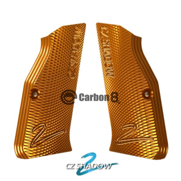 SHADOW-2専用 アルミニウム グリップパネル　オレンジ 5％OFFクーポン】Carbon8 SHADOW-2専用 アルミニウム グリップパネル