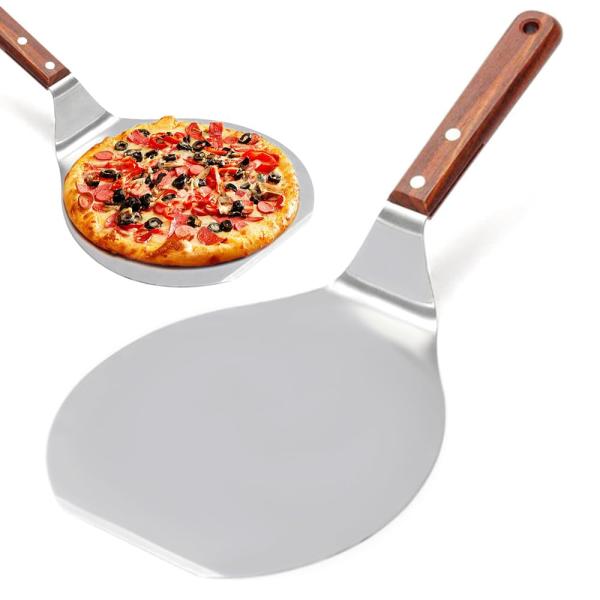 ピザピール ステンレス ベーキングショベル ピザ パン ケーキ パイ パン ペストリー用 ペストリーツール ベーキングツールロングハンドル