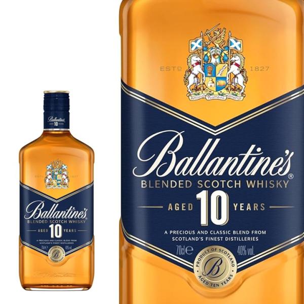 バランタイン 10年 700ml ウイスキー Ballantines スコッチウイスキー ブレンデッドウイスキー 洋酒 酒類 家飲み 正規品