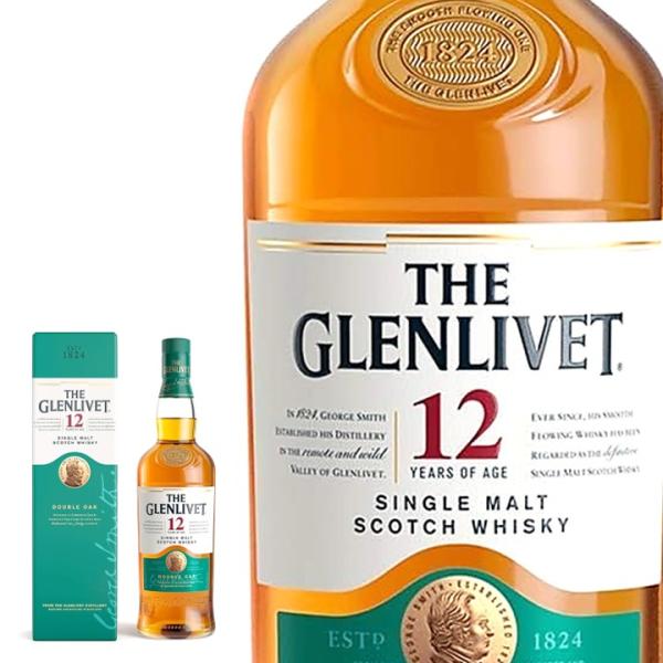 グレンリベット 12年 700ml ウイスキー THE GLENLIVET ギフトボックス 箱付き シングルモルト スコッチウイスキー イギリス 洋酒 正規品