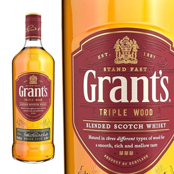 グランツ トリプルウッド 700ml ウイスキー Grants TRIPLE WOOD スコットランド 40度 モルト グレーン 正規品